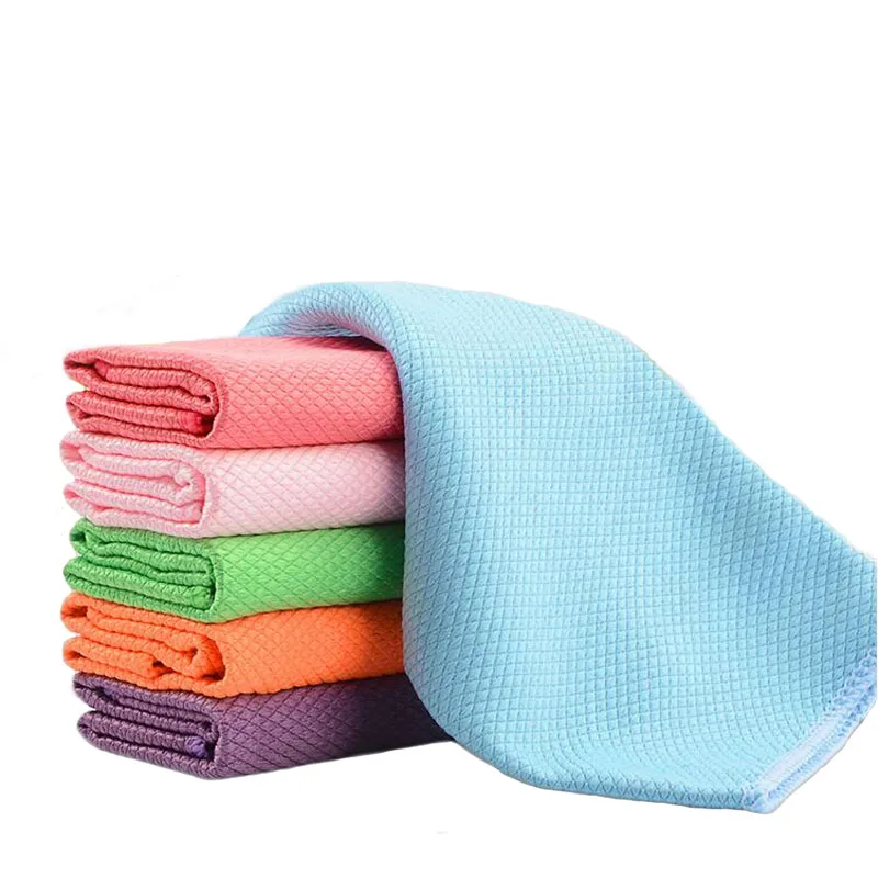 

3Pcs 30*40cm Absorbent Microfibre Kitchen Tea Towels Dish Quick Drying Cleaning Towel Cloth Dishcloth Rag Scouring Pad