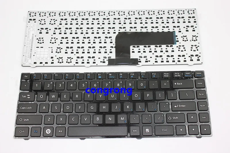 Английская клавиатура для Pegatron B14Y B34FD DNS (0150931) MP-11P53SU-5281 с рамкой 0KN0-A01RU12 US BLACK |