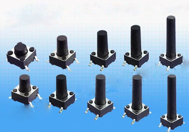 

200PCS/Lot SMD Push Button Switch 6*6MM 6*6 SMT Light touch switch H= 5mm/6mm/7mm/8mm/9mm/10mm