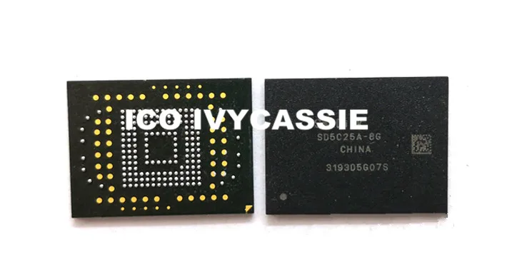 

SD5C25A-8G eMMC 8GB NAND Flash Memory IC Chip BGA169 Used 100% Tested Good