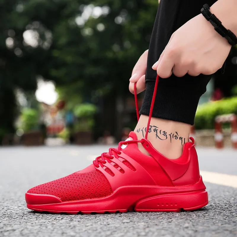 نقية اللون عارضة أحذية رجالي شبكة تنفس أحذية للمشي كبيرة حجم أحذية رجالي 46 الدانتيل الرياضية أحذية تزلج