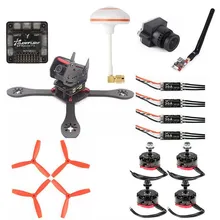 GB190 углеродного волокна 190 мм Колесная база Multirotor рамка «сделай сам» Комплект гоночный Дрон 30A ESC F3 10DOF Контроллер полета Прямая