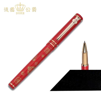 

Brand New Red Duke M06Fu Rollerball Pen 0.5mm Refill Gift Business Ballpoint Pens Signature Pen with Original Box Free Shipping