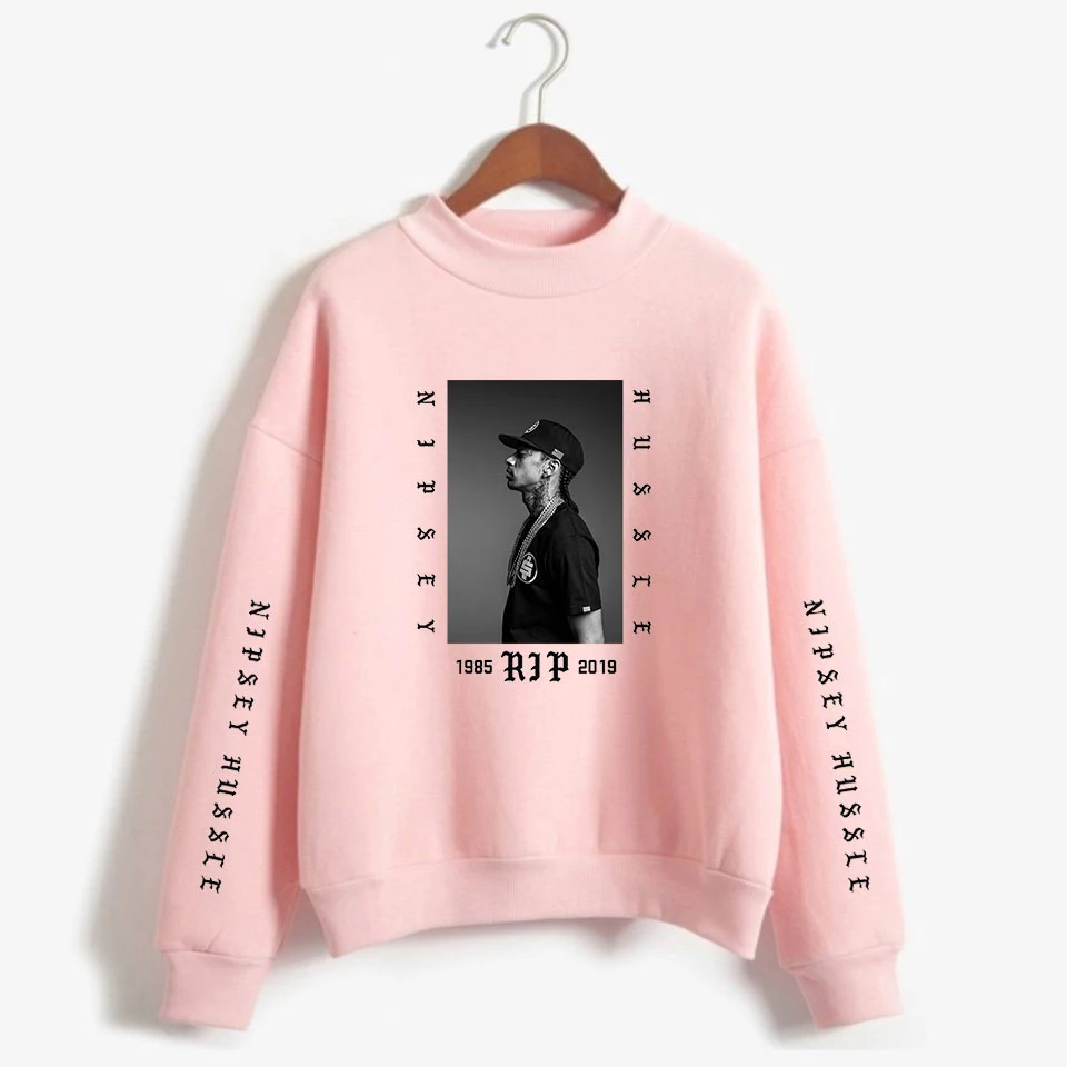 Kpop R.I.P Nipsey Hussle Women Turtleneck Hoodies Harajuku High Collar Winter Winter Sweatshirts Hoodie Hoody Women's Hooded 4XL Kpop R.I.P Nipsey Hussle Women Turtleneck Hoodies Harajuku High Collar Winter Winter Sweatshirts Hoodie Hoody Women's Hooded 4XL