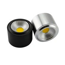 Светодиодный поверхностный монтаж COB вниз светильник s 3 Вт 5 Вт 7 Вт 9 Вт 12 Вт 15 Вт круглый потолочный лампы точечного освещения AC85-265V+ светодиодный драйвер