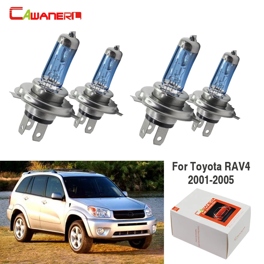 

Cawaner For Toyota RAV4 4-Door 2001-2005 100W Auto Halogen Bulb 4300K 12V High Power Car Light Headlight Hi/Lo Beam 2 Pair