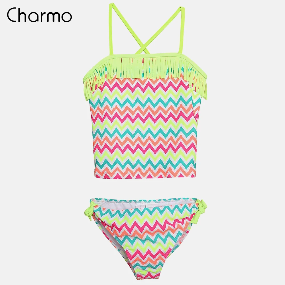 Комплект бикини для девочек Charmo из двух предметов купальники с пилообразным