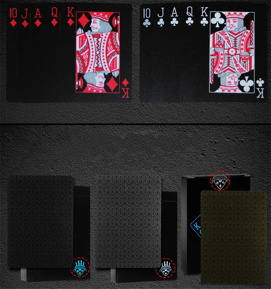 Durable PVC Waterproof Magic Playing Cards Poker Game Deck 54pcs Poker Set Board Game Plastic Magical Poker Card (7)