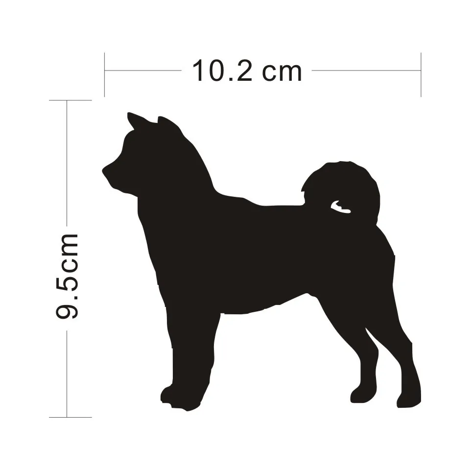 Shiba Inu Dog Vinyl Decal Lovely Car Stickers Car Window Styling Decoration Accessories Fashion Car Body Wall Sticker 10.29 (3)