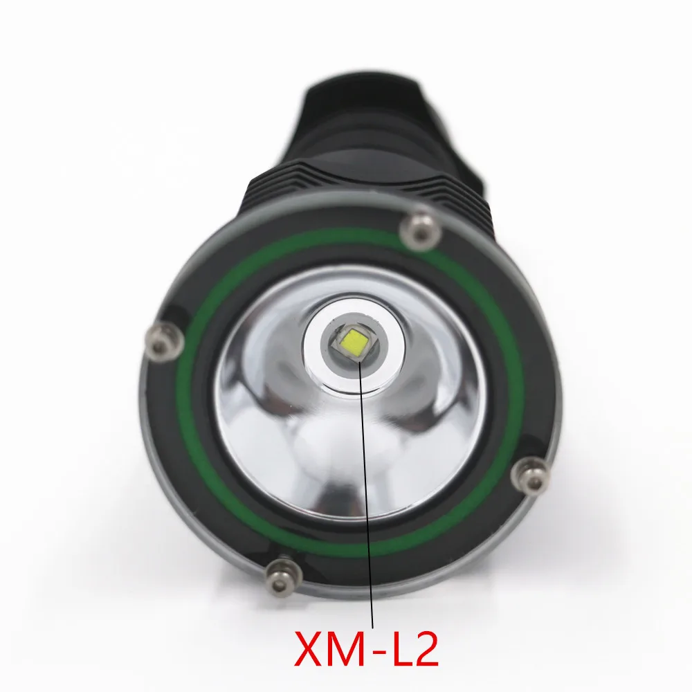 10 Вт XML-L2 светодиодный вспышка для подводного погружения и светильник светодиодный подводный фонарь Фонари Водонепроницаемый 100 м Diver вспышка света светильник лампы использовать 18650 или 26650