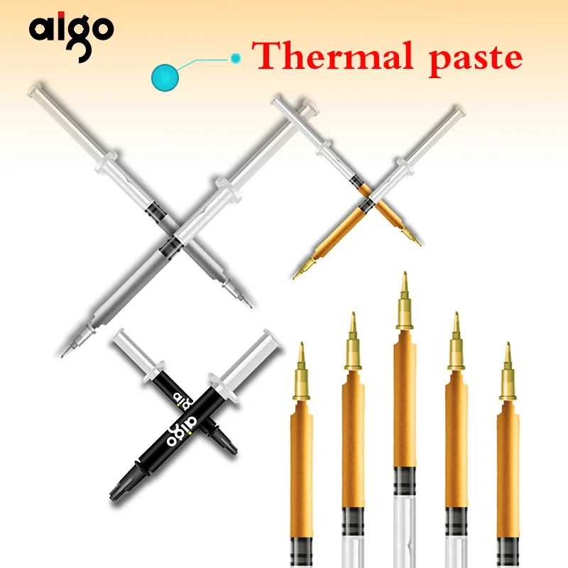 Aigo شحم حراري جهاز كمبيوتر شخصي دفتر بطاقة جرافيكس CPU كفاءة الفضة معجون حراري الموصلية الحرارية سيليكون الشحوم Aigo شحم حراري جهاز كمبيوتر شخصي دفتر بطاقة جرافيكس CPU كفاءة الفضة معجون حراري الموصلية الحرارية سيليكون الشحوم
