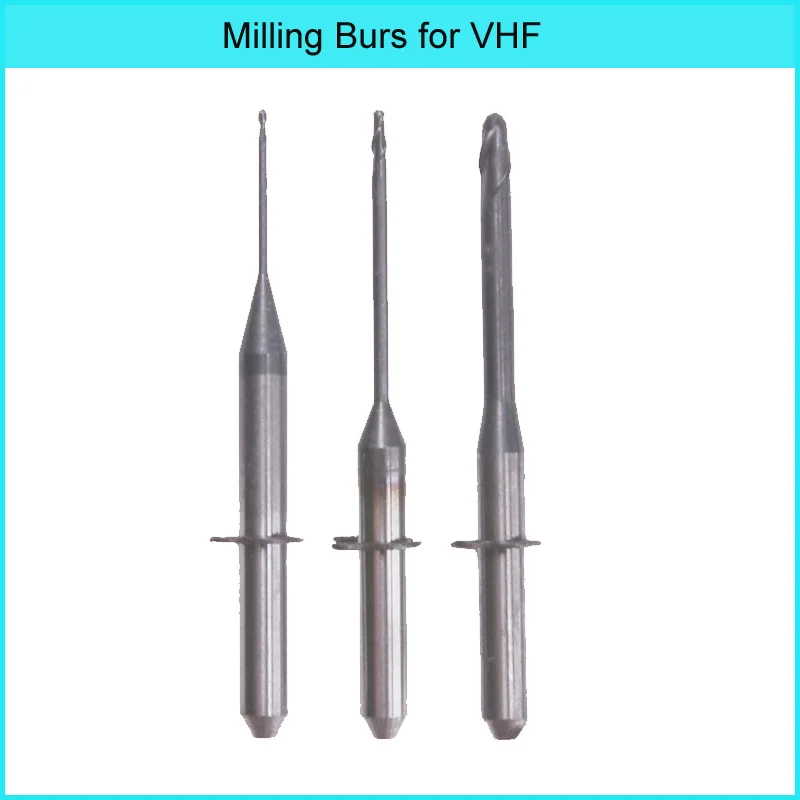 

3 Pieces VHF milling burs with DLC coating for milling dental zirconia block K4/K5