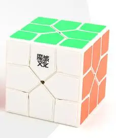 Мою реди Cube Черный/Stickerless/белый Cubo magico развивающие игрушки-головоломки идея подарка для детей Прямая кубик рубика - Цвет: Redi White