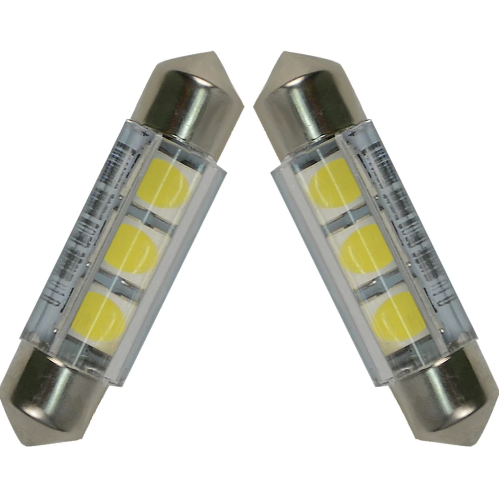 

Car Led White Auto 38mm 5050 Chip 3-SMD Reading Lights Festoon Dome LED Light Bulbs Car Accessories