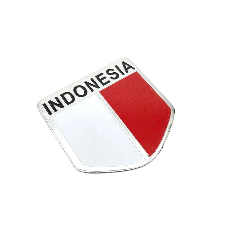 Indonesia Flag Car Trunk Fender Emblem Badge Motorcycle Fuel Gas Tank Sticker