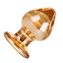 55mm Big Glass Butt Plug Dildo Large Anal Beads Ass G-Spot Stimulator Massager Sex Toy Female Masturbator Sex Product