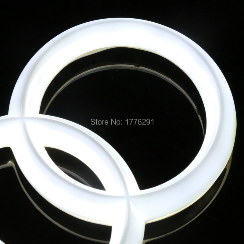 28 8x9 9cm 27x9 5cm 18x5 8cm White Red Blue Front Rear Emblem Light For AUDI