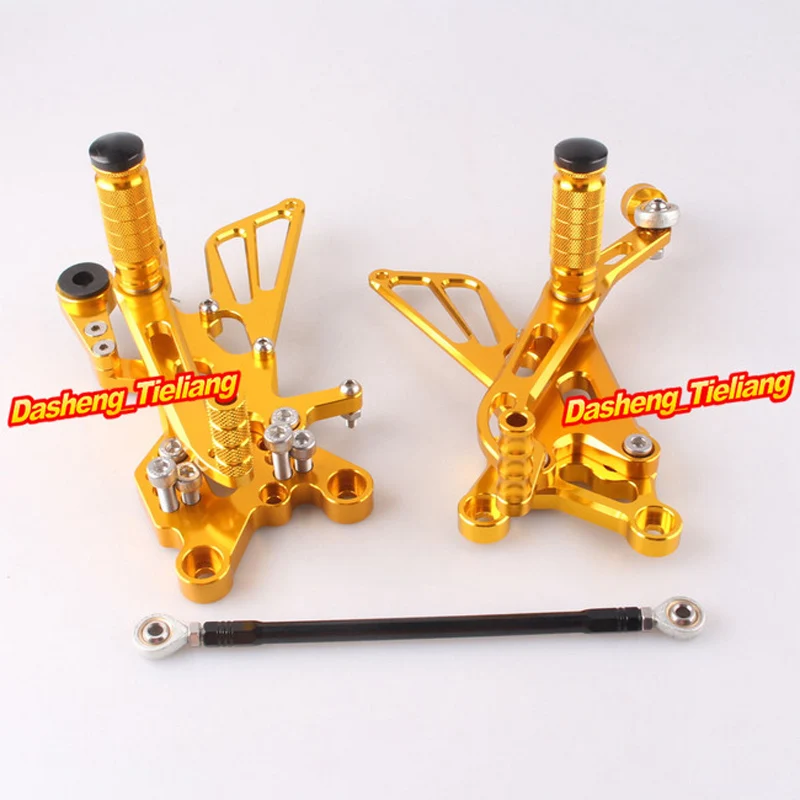 Adjustable Shift Foot Pegs Rear Set Footrests Kit For Yamaha YZF R6 2006 2007 2008 2009 2010 Motorcycle Accessory Parts