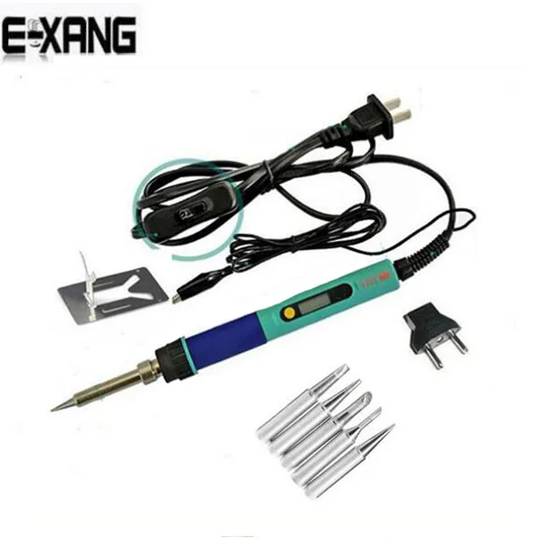 

Newst ROHS 936d Digital LCD Adjustable temperature Electric Soldering station Electric soldering iron 220V 60W+solder tipS 5PCS