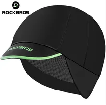 ROCKBROS Mens Cycling Caps Winter Thermal Fleece Outdoor Sports Caps Riding Running Windproof Hats Ear Protection