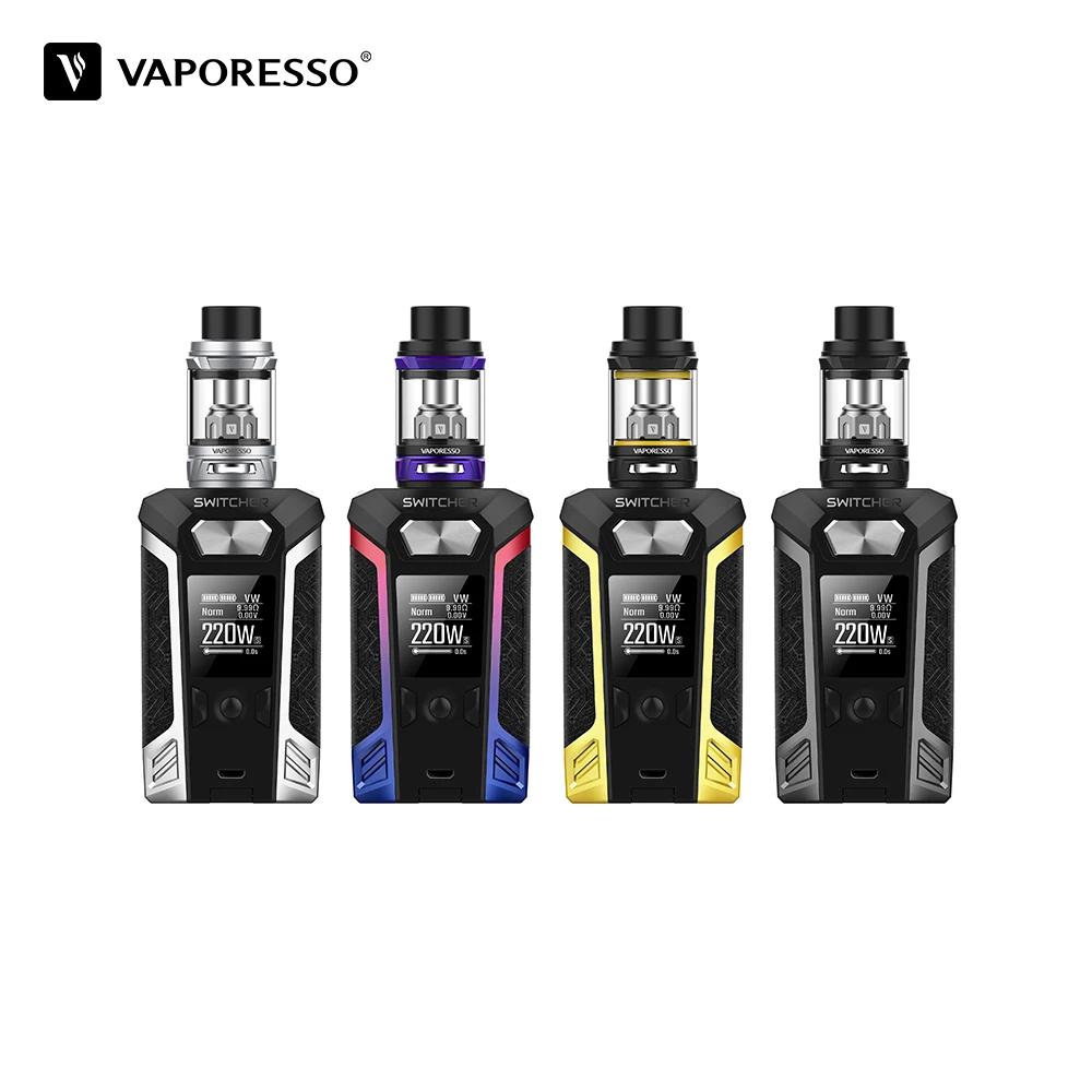 

Clearance Vaporesso Switcher Kit Electronic Cigarette With 2ml NRG Mini Tank 220W Box Mod VS vaporesso Revenger Vape