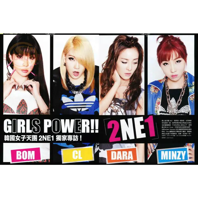 

2NE1 Poster Print Silk Fabric Print Poster Print Cloth Fabric Wall Poster Custom Satin Poster CD&50