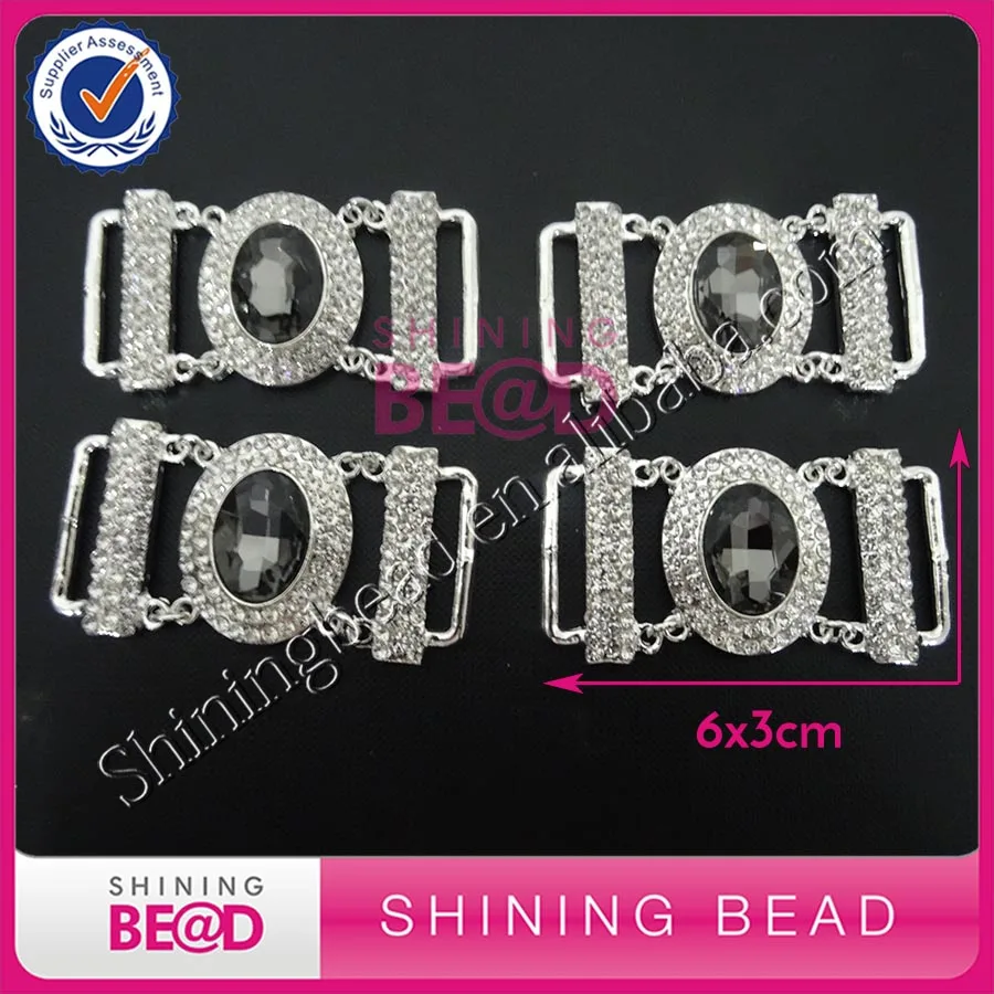 

FREE SHIPPING,Customized Glass Rhinestone Bikini Connector / Buckle For Swimming Wear,Fashionable Crystal Bikini Connector