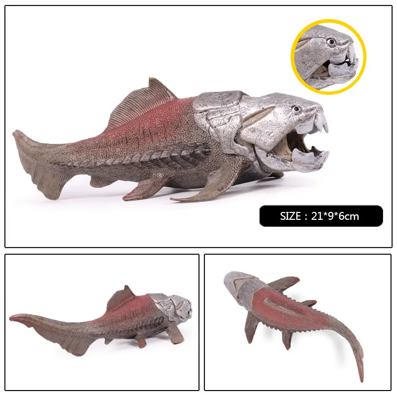 Oenux достаринная жизнь Dunkleosteus рыба животные модель морская Terrelli рот может открыть