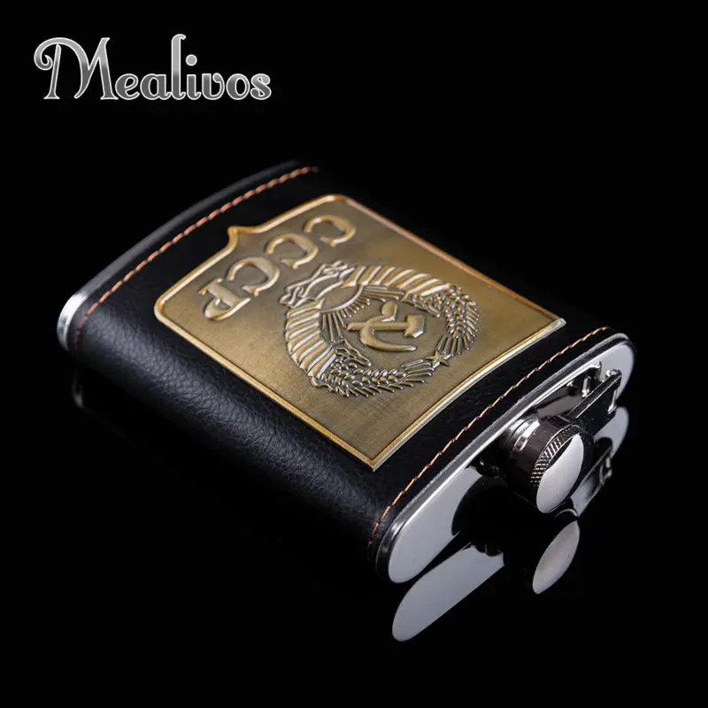 Mealivos fashion CCCP 8 oz 304 фляжка из нержавеющей стали посуда для напитков алкоголь ликер