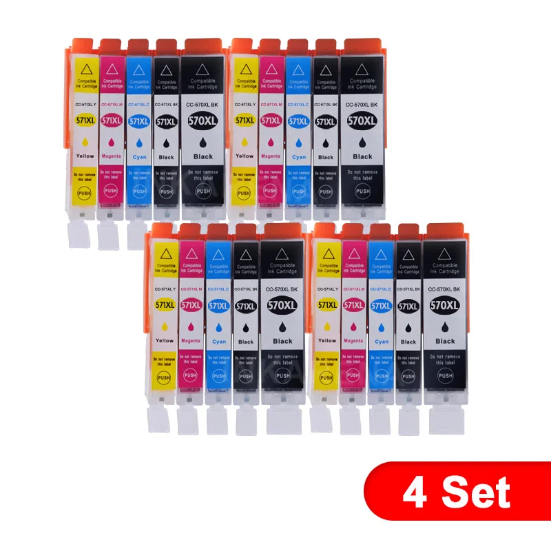570571 4 Set INKARENA PGI 570 CLI 571 чернильный картридж для принтера Canon PGI570 CLI571 PGI-570 CLI-571 Pixma MG5750 MG5751 MG5752 MG6850 MG6851 принтер - Цвет: 570571 4 Set