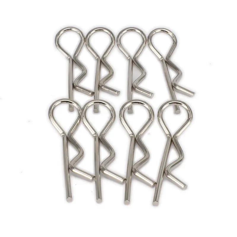 

RCAWD 8pcs Body Shell Clip R Pins For 1/5 1/8 1/10 RC Hobby Model Car HPI HSP Traxxas Axial Kyosho Redcat Himoto Pins