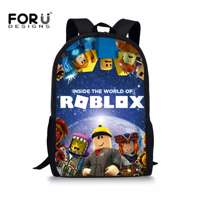 

FORUDESIGNS Anime Game Roblox Student Backpack For Boys Girls School Bags Children Bookbags Cartoon Action Toys Rucksack Gifts