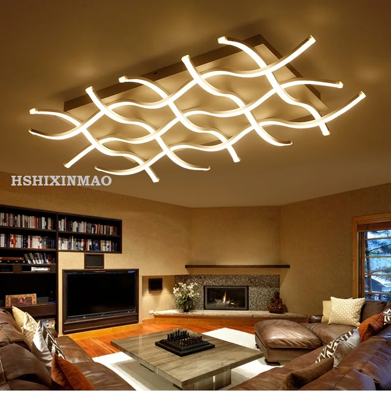 

Rectangular acrylic modern living room bedroom ceiling lamps square home business LED Ceiling lights 110-240V