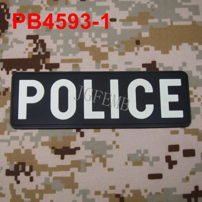 PVC POLICE FEDERAL AGENT PATCH SET