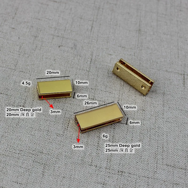 Высокое качество 10 мм 13 мм 25 мм 34 мм Глубокая Золотая сумочка молния украшения конец зажимы винты аппаратные ремни хвост застежка аксессуар