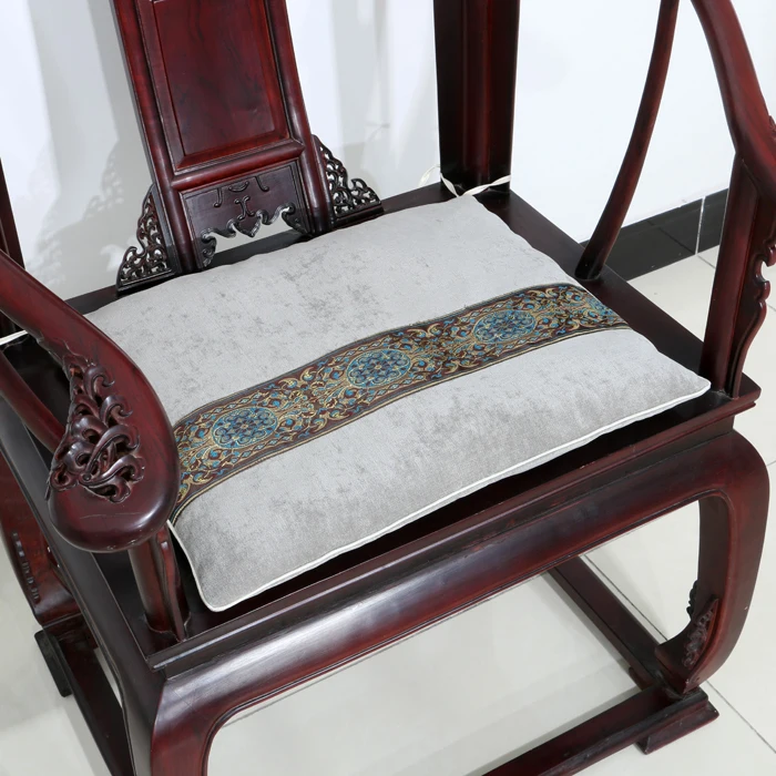Геометрия Кружева Бархат Офис Подушка для кресла сиденья High End классический китайский стиль ткань подушки сиденья автомобиля декоративные