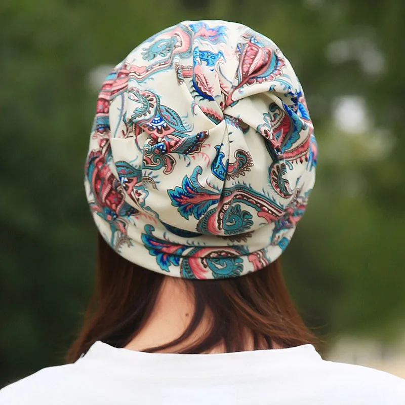 Longkeader,, хлопковые шапочки, головной платок для женщин, весна-осень, цветок, бамбук, шапки, лист, хип-хоп шарф, шапки для девочек, TTM3-E