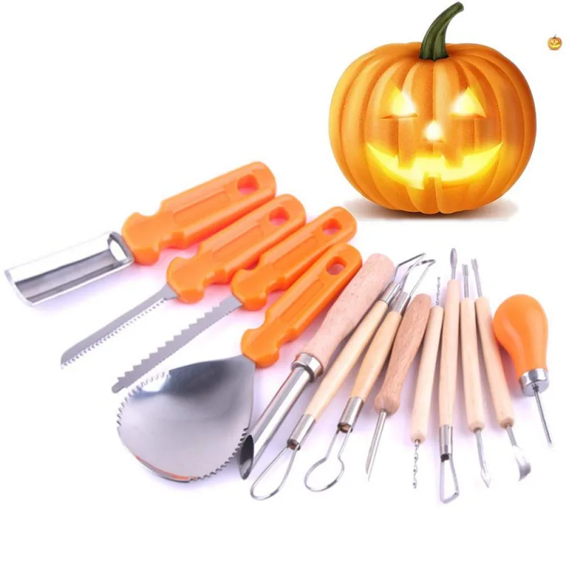 13pcs pumpkin carving knife Melon fruit kitchen knife child cut pumpkin tool Lamp decoration