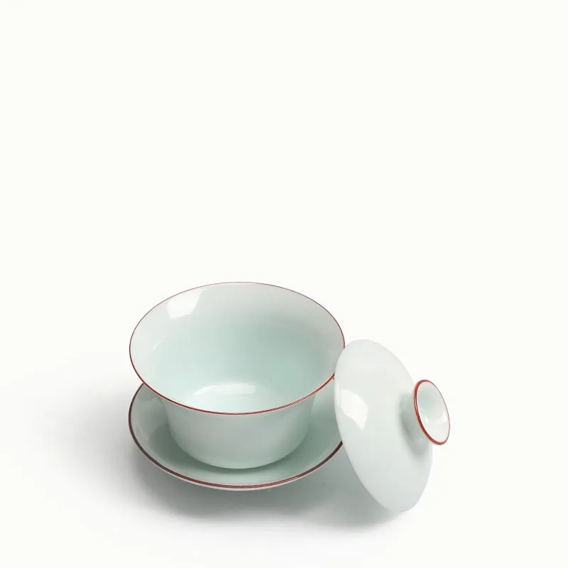 Краткое керамическое фарфоровое ручное управление Gaiwan чай церемония Tieguanyin Чайник Посуда для напитков черный чай Celadon чай горшок отправляется семья