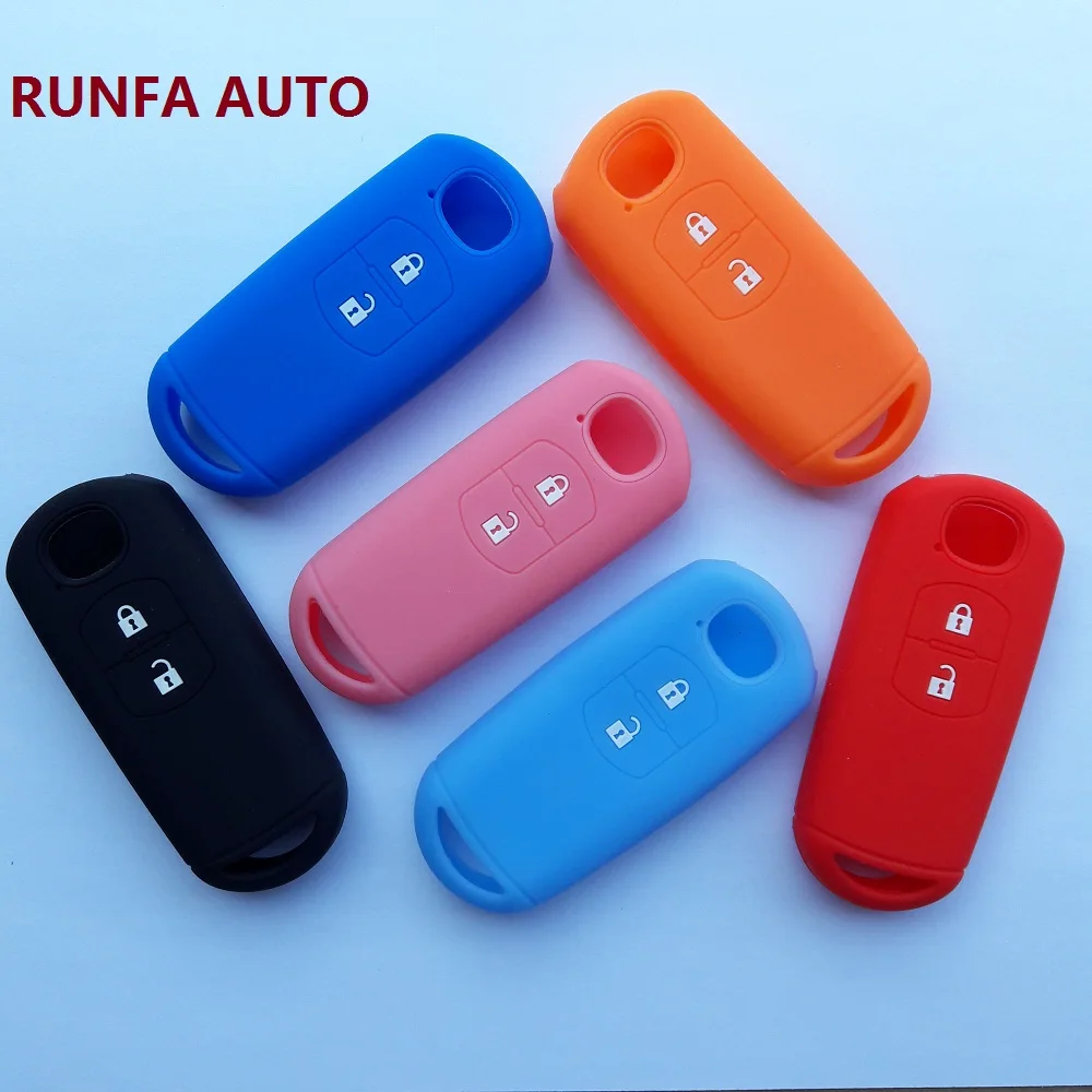 RUNFA AUTO Protective Key Holder For Mazda 2 3 5 6 CX7 CX9 MX5 Miata CX5 MPS SP25 Smart Remote