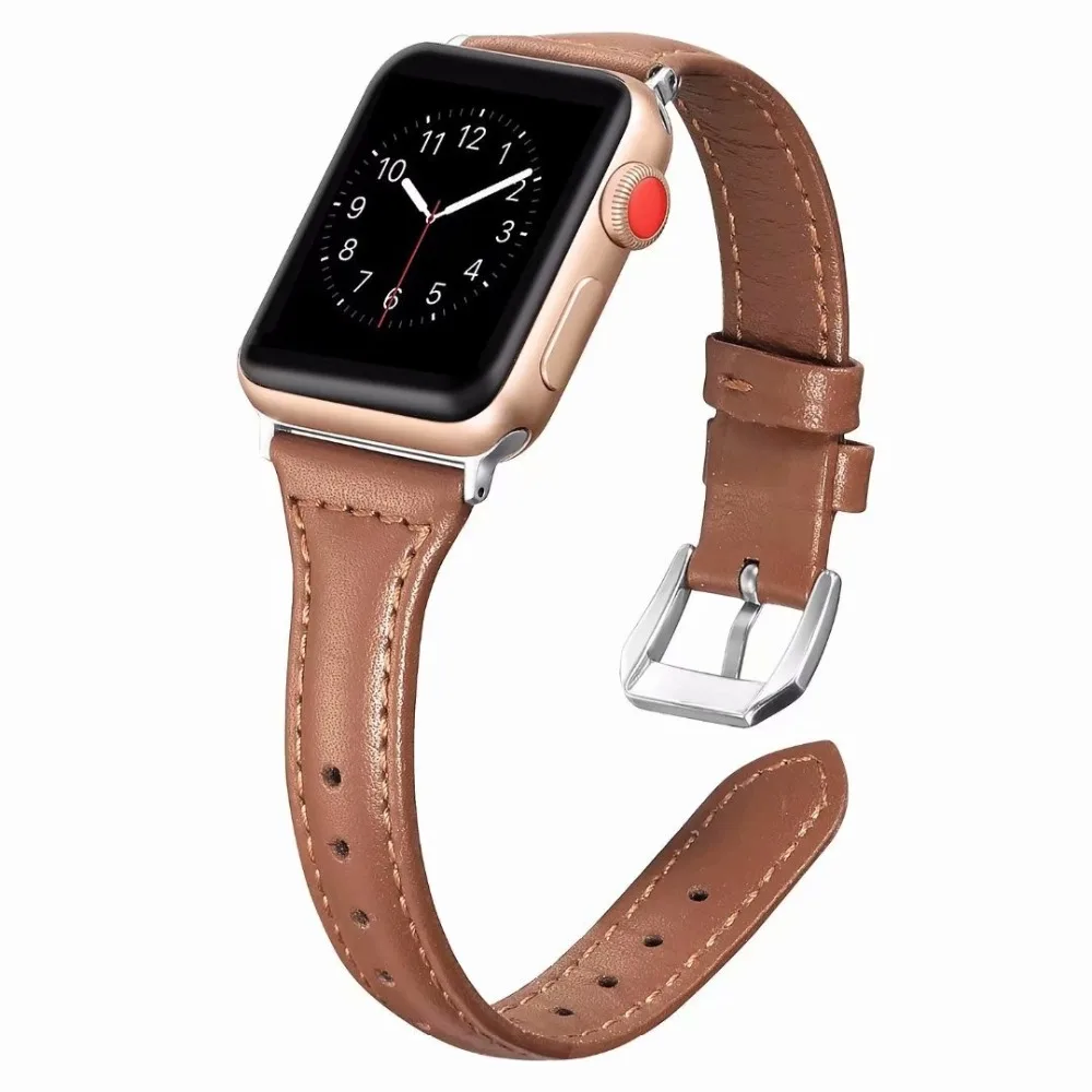 

Leather link for Apple Watch Band for iwatch 38mm 42mm Strap 40mm 44mm Loop