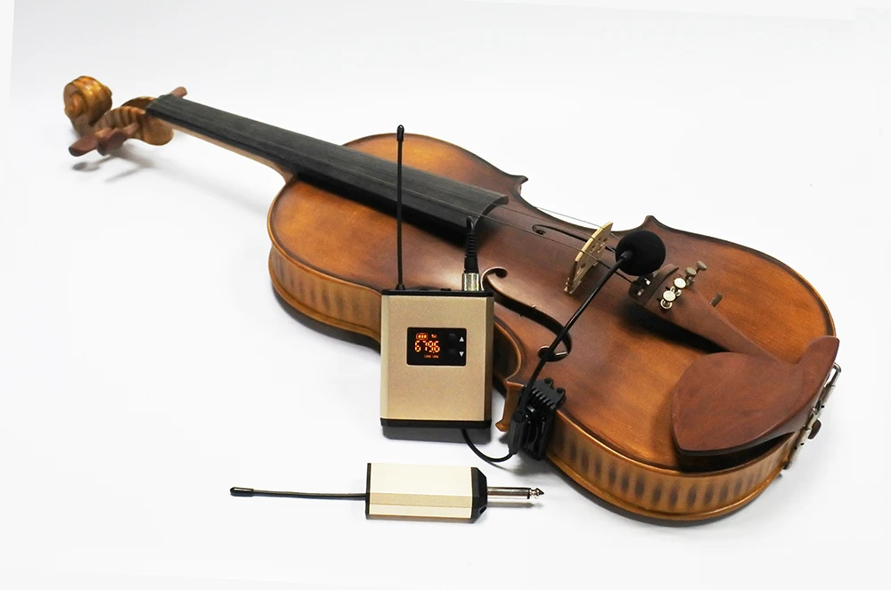 4/4 acoustic violin fiddle wireless microphone