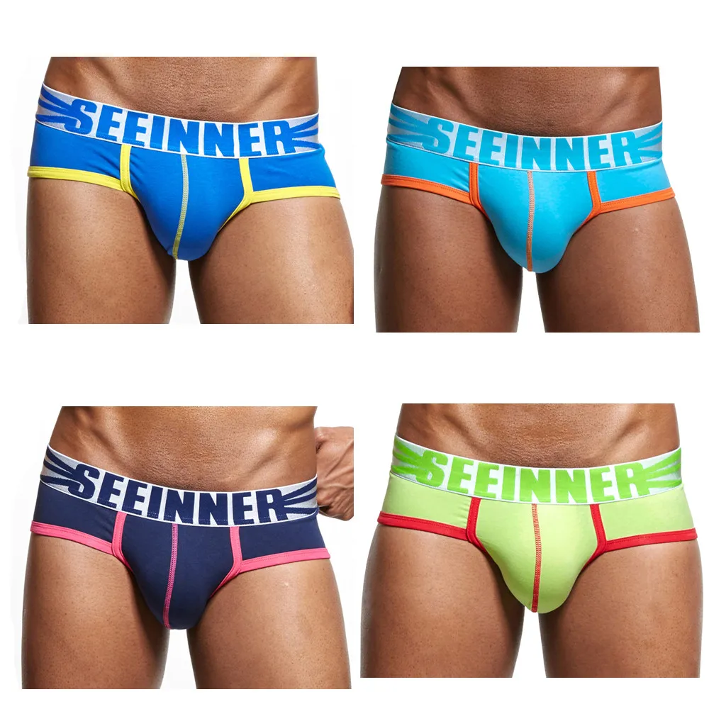 

Men Underwear Cotton brief Sexy men brief slip cueca masculina Male panties calcinha gay Underwear ropa interior hombre jockstra