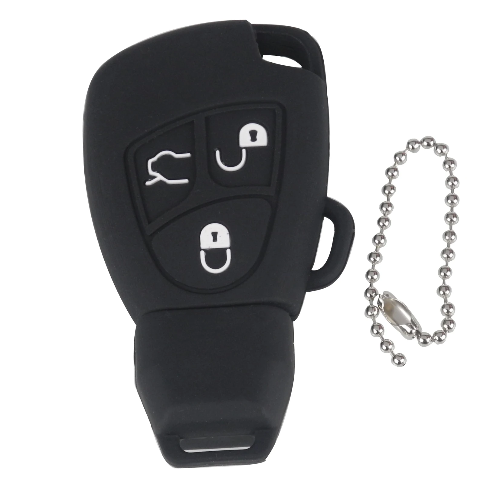 Keyforkess custodia in Silicone per Mercedes Benz B C E ML S CLK CL 3/4 pulsanti custodia in gomma per telecomando 12 Keyforkess custodia in Silicone per Mercedes Benz B C E ML S CLK CL 3/4 pulsanti custodia in gomma per telecomando -