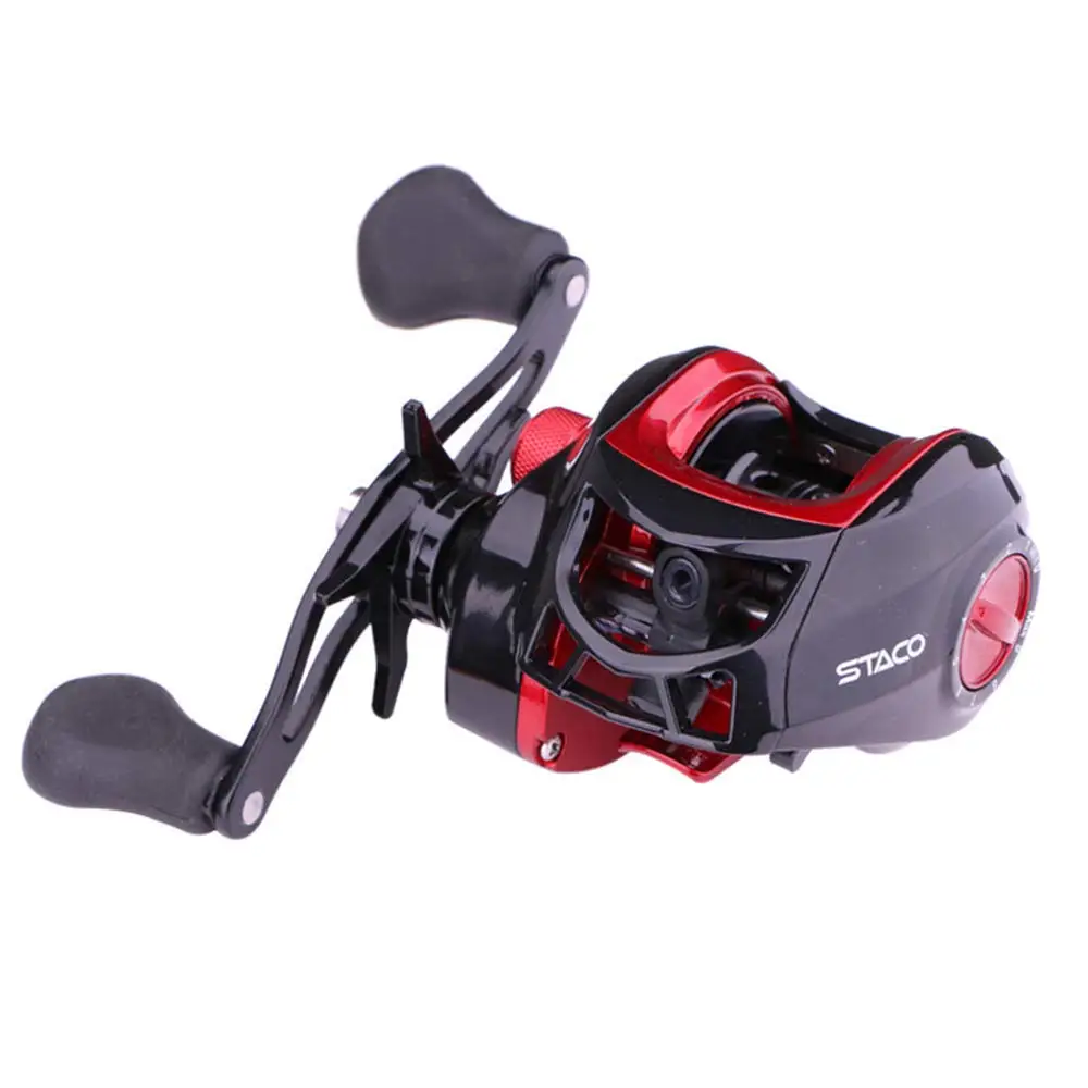 

Baitcasting Fishing Reel 17.6 Lb Powerful Drag 7.1:1 Gear Ratio Ultra Smooth Powerful Fishing Reel 4 +1 BB Casting Reel for Fres