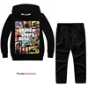 Z&Y 2-14Years Grand Theft Auto Gta V 5 Clothing Set Hoodie and Pants Set Toddler Boys Clothing Kids Tracksuit Sportsuit Outfit 1