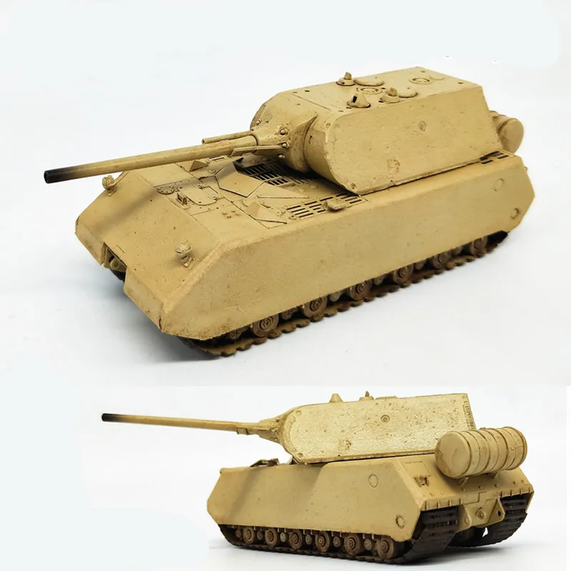 Модель автомобиля с высокой имитацией 1:72 немецкой армейской мыши тяжелый бак из