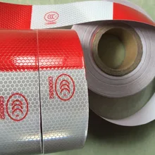 5 см* 45 высокая видимость светоотражающая лента белая и красная Светоотражающая сигнальная лента непосредственно наклеивать для фургон предупреждение отправлено