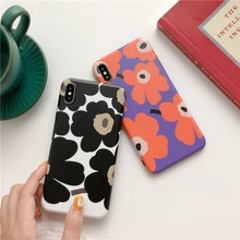 Ретро красочный чехол для телефона с цветами для iphone XS Max чехол для iphone X XR 8 7 6S 6 Plus модные Матовые чехлы IMD Capa Fundas