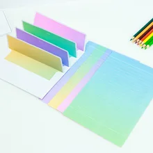 Градиентная бумага конфетный цвет конверт для письма бумага градиентная бумага 40-Pack
